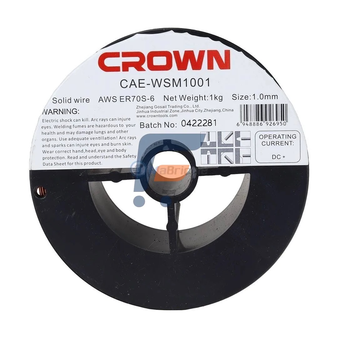 FIL SOUDURE 70S-6 1.0MM 15KG CROWN